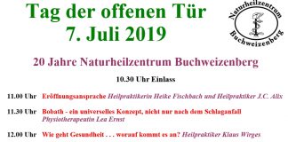 07.07.2019 – Tag der offenen Tür am Naturheilzentrum Buchweizenberg Solingen